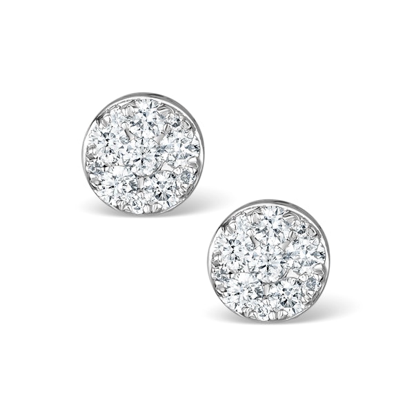 Athena Diamond Drop Earrings Multi Wear 1ct in 18K White Gold - P3493 - Image 3