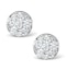 Athena Diamond Drop Earrings Multi Wear 1ct in 18K White Gold - P3493 - image 3