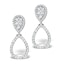 Athena Diamond Drop Earrings Multi Wear 0.90ct 18K White Gold - P3498 - image 1
