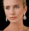 Diamond Halo Drop Earrings 6.66ct in 18K Rose Gold P3491 - image 3