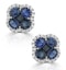 Sapphire 2.29ct And Diamond 18K White Gold Alegria Earrings - image 1