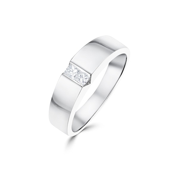 18K White Gold Diamond Ring 0.15ct SIZE L - Image 1