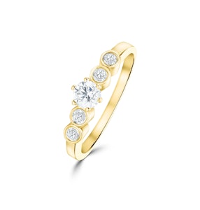 18K Gold Lab Diamond Ring Mount (0.40ct) SIZES AVAILABLE M N O