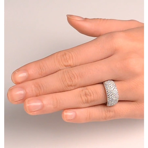 18K White Gold Diamond Ring 1.35ct - Image 2