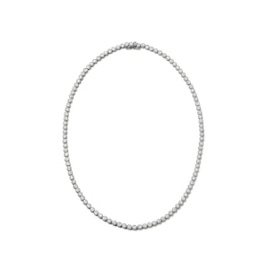 5.00ct Lab Diamond Cluster Tennis Necklace in 9K White Gold F/VS