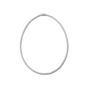 7.00ct Lab Diamond Cluster Tennis Necklace in 9K White Gold F/VS