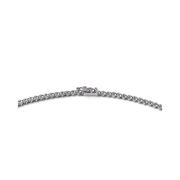 3.00ct Lab Diamond Drop Tennis Necklace in 9K White Gold F/VS - Image 4