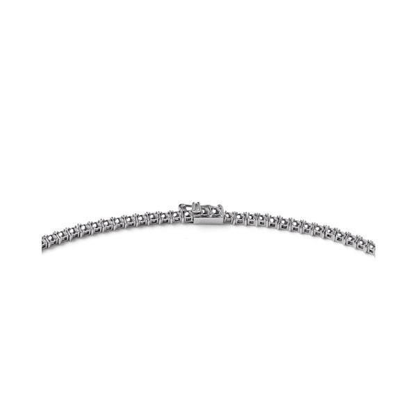 5.00ct Lab Diamond Drop Tennis Necklace in 9K White Gold F/VS - Image 4