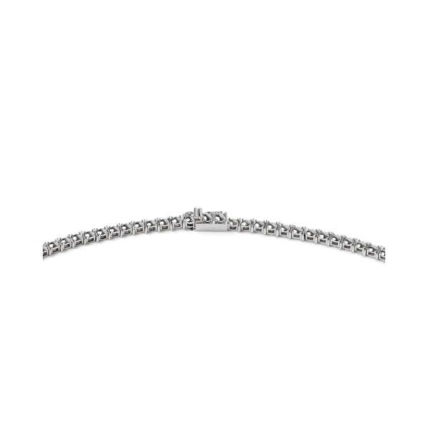 7.00ct Lab Diamond Drop Tennis Necklace in 9K White Gold F/VS - Image 4