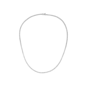 8.00ct Lab Diamond Tennis Necklace in 9K White Gold F/VS