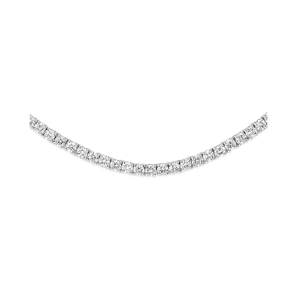 10.00ct Lab Diamond Tennis Necklace in 9K White Gold G/VS - Image 3