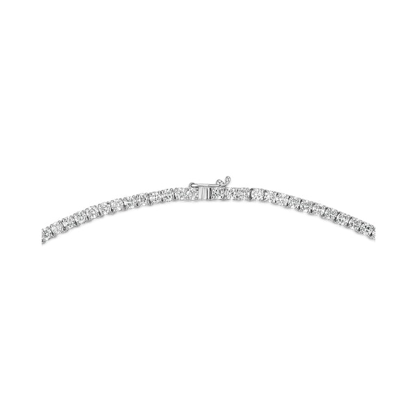 10.00ct Lab Diamond Tennis Necklace in 9K White Gold G/VS - Image 5