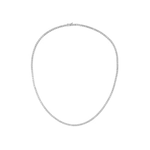 10.00ct Lab Diamond Tennis Necklace in 9K White Gold F/VS