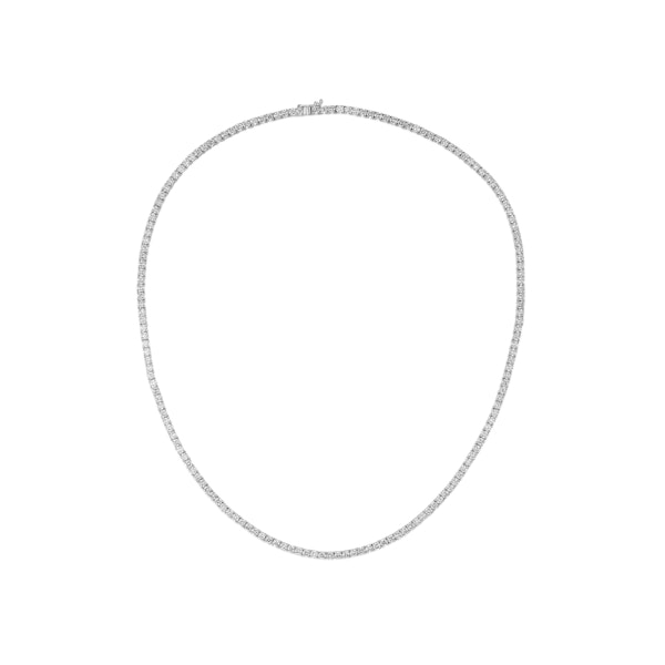 10.00ct Lab Diamond Tennis Necklace in 9K White Gold G/VS - Image 1