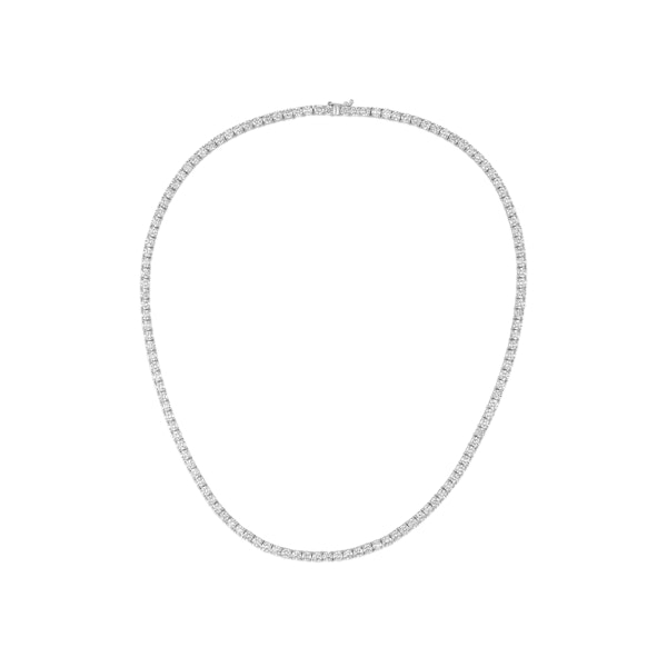 15.00ct Lab Diamond Tennis Necklace in 9K White Gold G/VS - Image 1