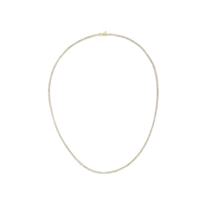 6.00ct Lab Diamond Tennis Necklace in 9K Yellow Gold F/VS