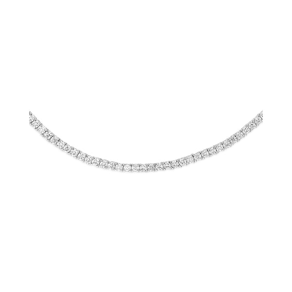 6.00ct Lab Diamond Tennis Necklace in 9K White Gold F/VS - Image 3