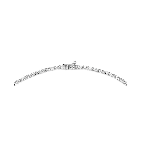 6.00ct Lab Diamond Tennis Necklace in 9K White Gold F/VS - Image 5