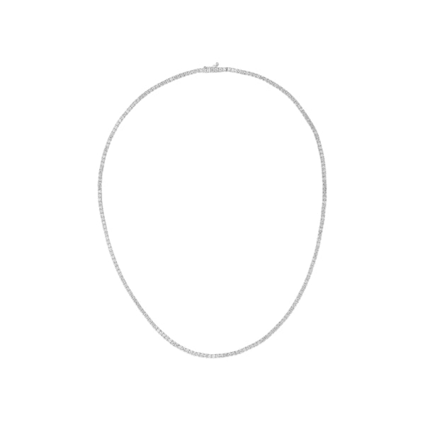 6.00ct Lab Diamond Tennis Necklace in 9K White Gold F/VS - Image 1