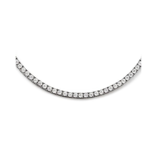 5.00ct Lab Diamond Tennis Necklace in 9K White Gold H/SI - Image 3