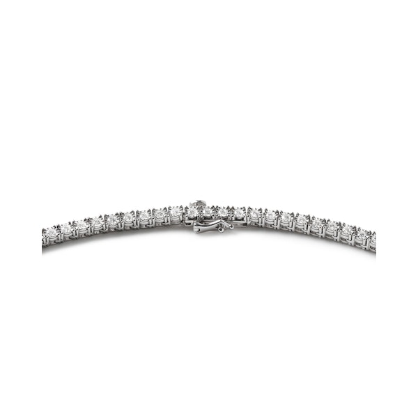 5.00ct Lab Diamond Tennis Necklace in 9K White Gold H/SI - Image 5