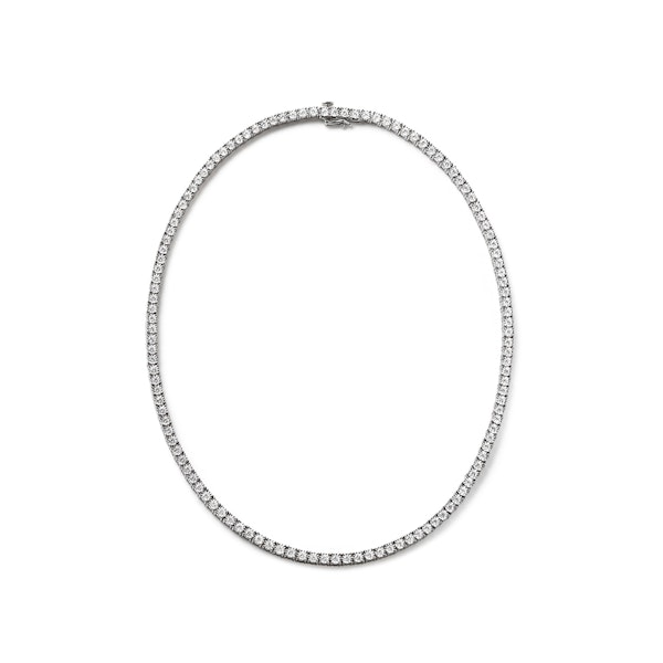 5.00ct Lab Diamond Tennis Necklace in 9K White Gold H/SI - Image 1