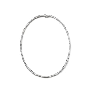 5.00ct Lab Diamond Tennis Necklace in 9K White Gold H/SI