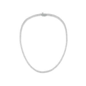 7.00ct Lab Diamond Tennis Necklace in 9K White Gold HS/I