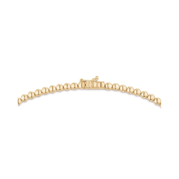 10.00ct Lab Diamond Tennis Necklace 3/4 Set in 9K Yellow Gold G/VS - Image 5