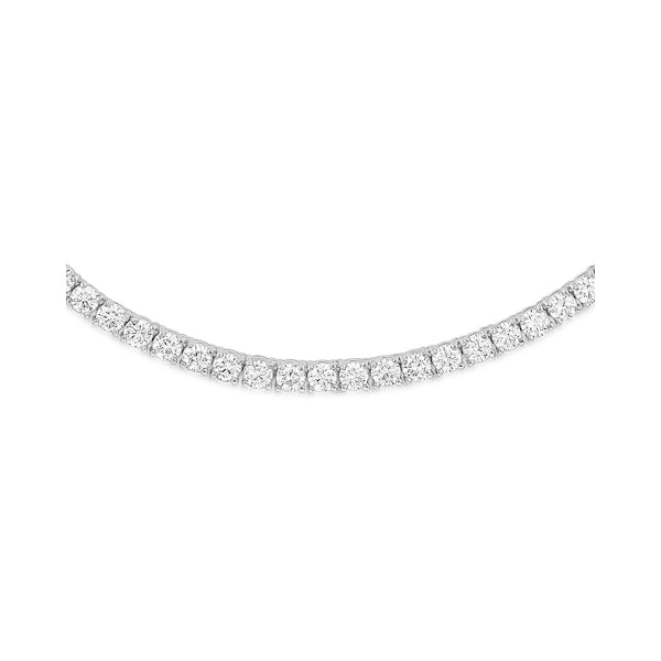 10.00ct Lab Diamond Tennis Necklace 3/4 Set in 9K White Gold G/VS - Image 3