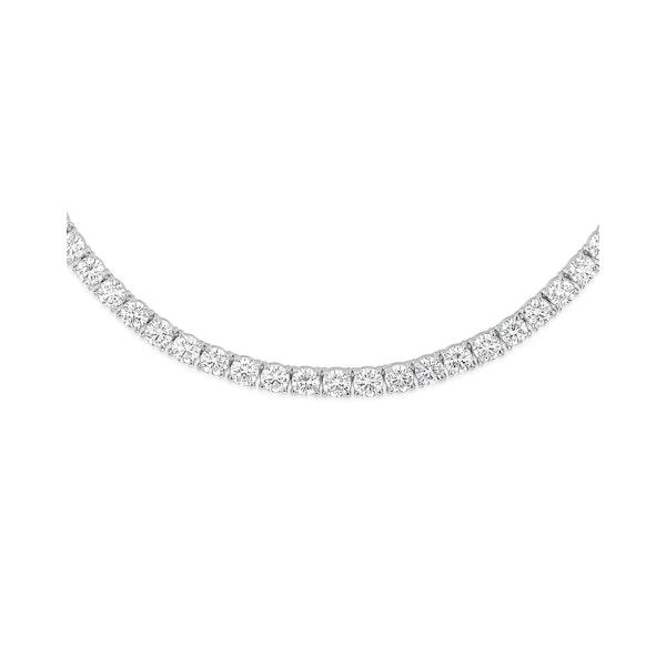 15.00ct Lab Diamond Tennis Necklace 3/4 Set in 9K White Gold G/VS - Image 3