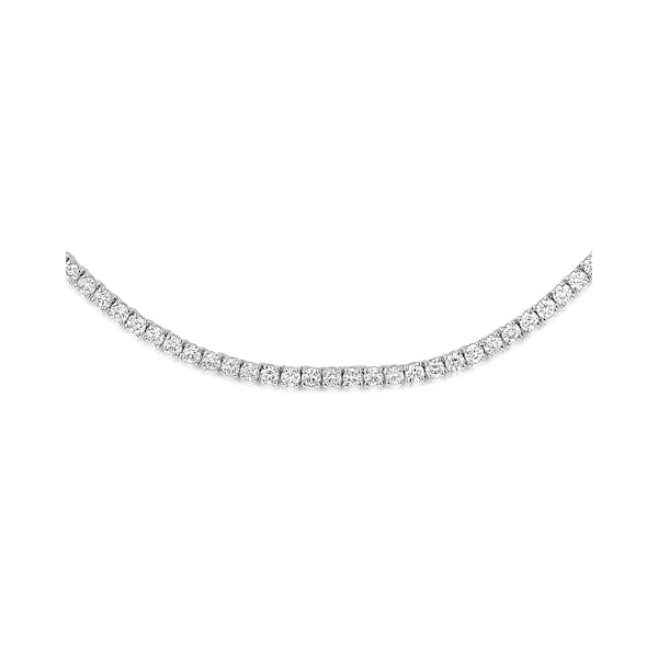 5.00ct Lab Diamond Tennis Necklace 3/4 Set in 9K White Gold G/VS - Image 3