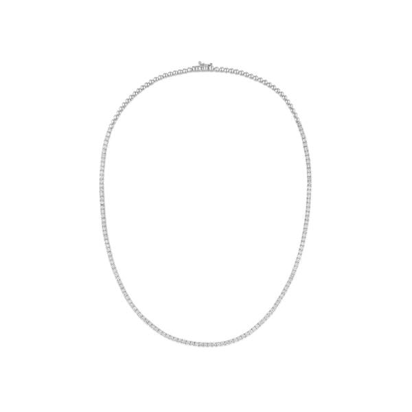 5.00ct Lab Diamond Tennis Necklace 3/4 Set in 9K White Gold G/VS - Image 1