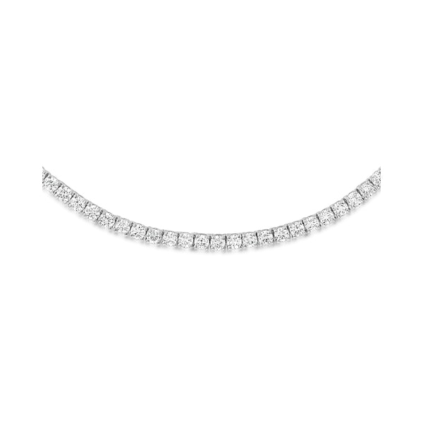 7.00ct Lab Diamond Tennis Necklace 3/4 Set in 9K White Gold G/VS - Image 3