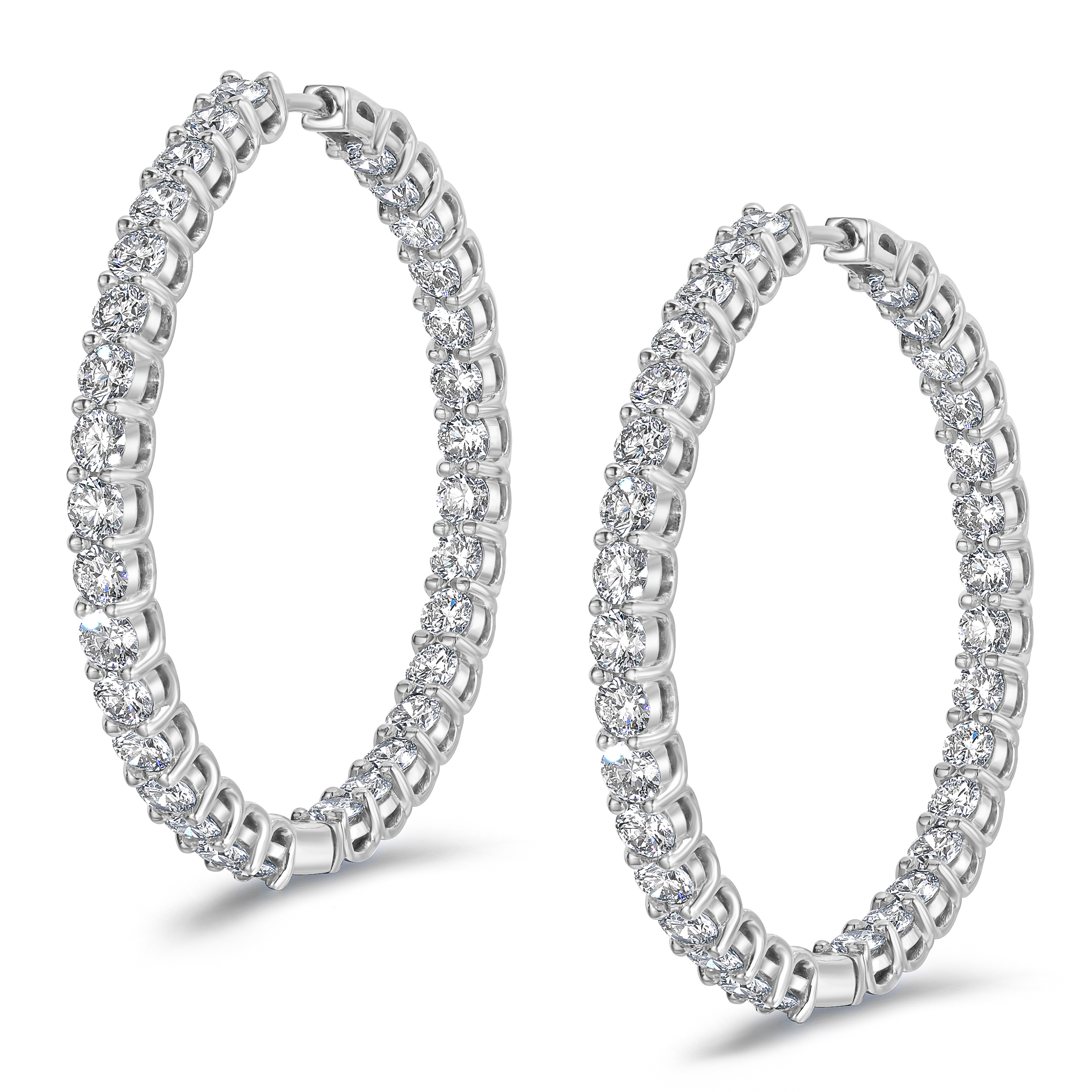 Diamond Hoop Earrings The Diamond Store