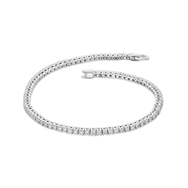 1.5ct Lab Diamond Tennis Bracelet Claw Set in 925 Silver - Image 2