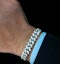 1.20CT Mens Lab Diamond Cuban Link Bracelet in Sterling Silver - image 4