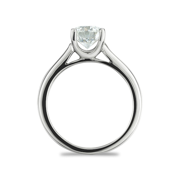 1 Carat Diamond Engagement Ring Grace Lab F/VS1 IGI Certified Platinum - Image 3