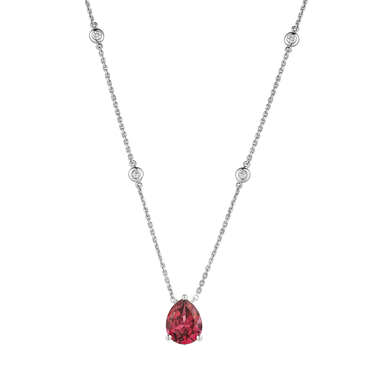 Red sapphire necklace deals