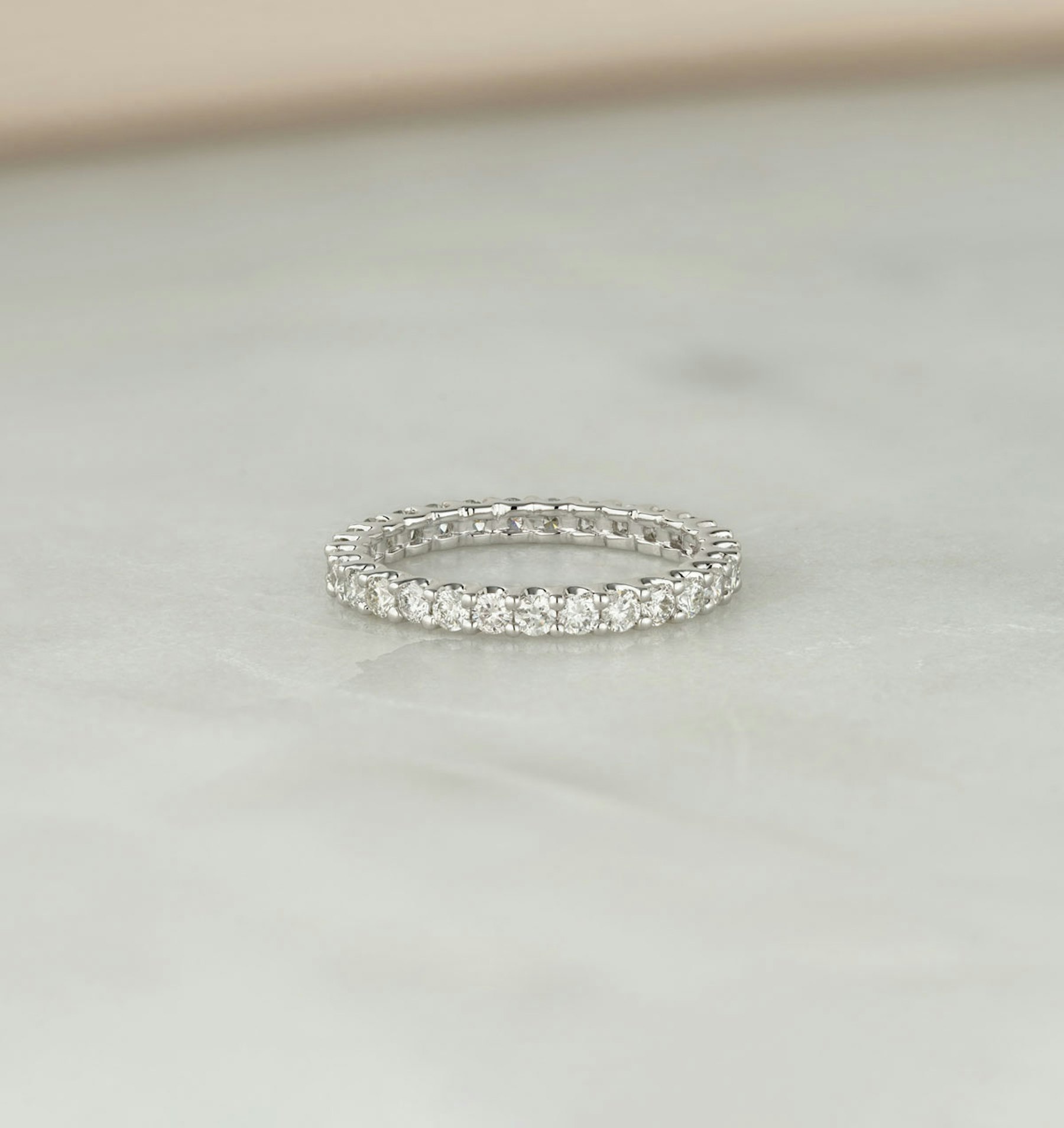 Eternity Ring Chloe 18k White Gold Diamond 1 00ct G Vs