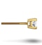 18K Gold Princess Diamond Earrings - 1CT - H/SI - 4.8mm - image 2