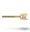 18K Gold Princess Diamond Earrings - 0.30CT - H/SI - 3mm - image 2