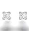 Platinum Princess Diamond Earrings - 0.50CT - H/SI - 3.4mm - image 3