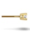 18K Gold Princess Diamond Earrings - 0.50CT - G/VS - 3.4mm - image 2