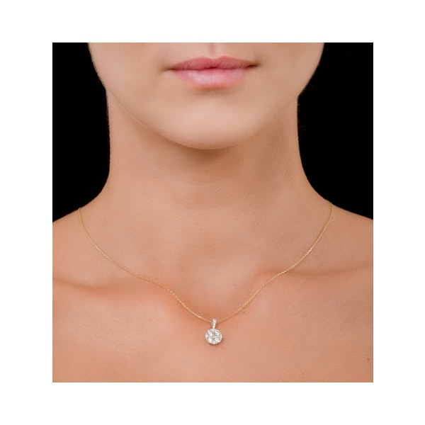 Diamond Moyen Galileo 1CT Pendant Necklace in 18K White Gold - Image 2