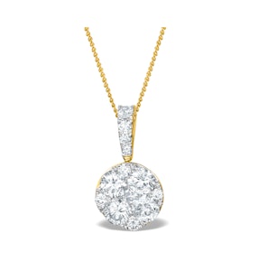 Diamond Moyen Galileo 1CT Pendant Necklace in 18K Gold - R4647