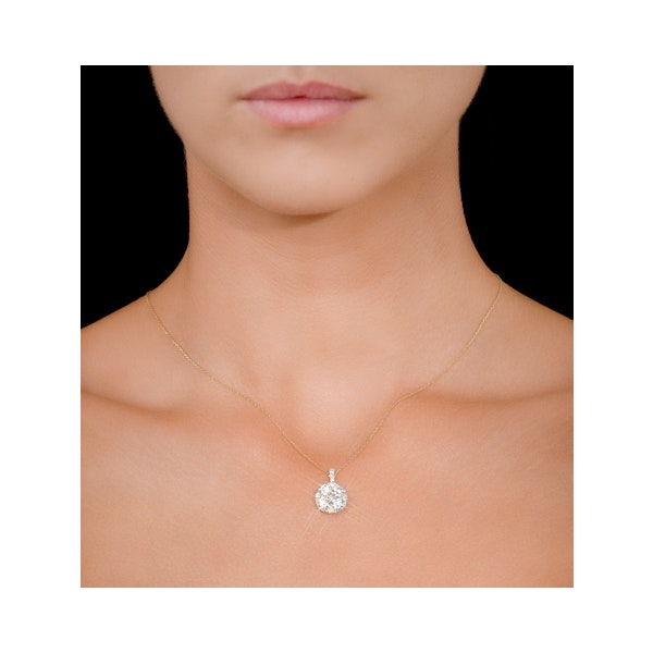 Diamond Grande Galileo 2.15CT Pendant Necklace in 18K White Gold - Image 2