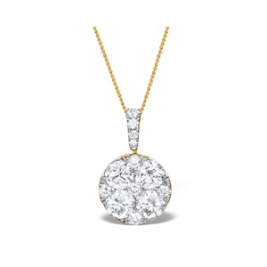 Diamond Grande Galileo 2.15CT Pendant Necklace in 18K Gold - R4649
