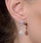 Vintage Diamond Drop Earrings - Vittoria - 0.80ct - in 18K White Gold - image 4
