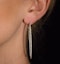 Diamond Hoop Earrings 1ct H/Si 18K White Gold - P3480Y - image 4